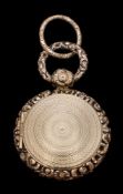 A George III silver gilt combination locket and vinaigrette, maker Samuel Pemberton, Birmingham,
