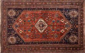 A Hamadan rug:,