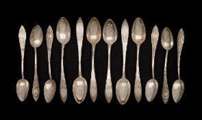 A set of six Continental, possibly Austro-Hungarian,