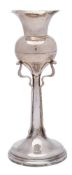 An Edward VII silver vase, maker Walker & Hall, Sheffield,
