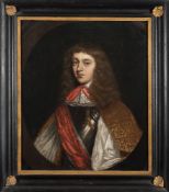 Circle of William Wissing [1656-1687]:- Portrait of a Nobleman wearing full length wig,