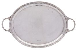 An Elizabeth II silver tray, maker Francis Howard, Sheffield,