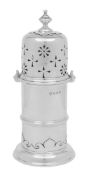 A George V silver sugar caster, maker Charles Boyton & Son Ltd, Birmingham,