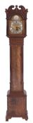A 1930's walnut grandmother clock: the eight-day duration spring driven movement striking the hours