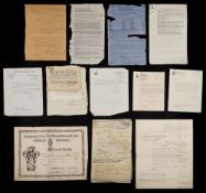 A collection of service papers and related ephemera to F E C Davies:,