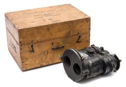 A WWII binocular gun sight by Ross, London:, pattern C 372, number 119029, original black finish,