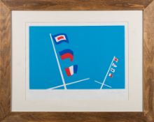 * Andy Christian [Contemporary] - Signal Flags,:- screenprint,