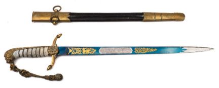 A Royal Navy Midshipman's dirk:,