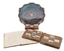 A silver plated presentation salver for the British Merchant Cadet Training Ship MV 'Durham':,
