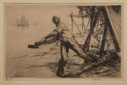 Arthur John Trevor Briscoe [1873-1943]- The Shipwright,