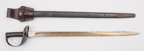 A Royal Navy Pattern 1900 boarding cutlass:,