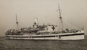 A late 20th century half block scale model of HMHS 'El Nil' by Southwest Miniature Marine:,
