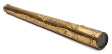 A brass single draw telescope for the British Tanker Company Ltd by Negretti & Zambra, London:,
