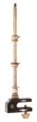 A late 19th century marine ivory swift (wool winder) shaft:,