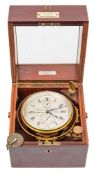A Two Day Marine chronometer by Louis Weule,Co, San Francisco,