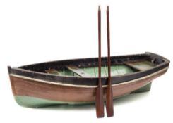 A shipwright's clinker built model of a tender:,