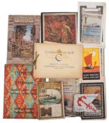 A collection of early 20th century liner brochures:, including Anchor Line,