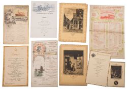 Holland-America Line and others, a collection of early 20th century liner menus:,