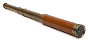 A brass four draw telescope by Bielby,