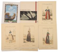 A collection of thirteen menu cards for the Cie Gle Transatlantique French Line:,