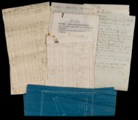 A manuscript description and single sheet of readings on headed paper for the Humberdolt Current:;
