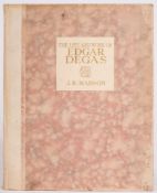 MANSON, J.B - The Life and Work of Edgar Degas : plates, org.