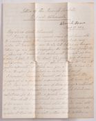 ROYAL LETTER : Princess Charlotte Augusta of Wales ( 1796-1817 ) only child of George IV.