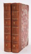 BEWICK, Thomas - A History of British Birds : 2 vols, woodcuts, half morocco rubbed hinges weak,