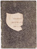 MANUSCRIPT MUSIC - Methode De Chant Dediee a son ami Duprez ... G.