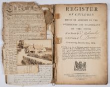 ASHCOMBE : Register of Children Bound or Assigned by the Overseers and Guardians of the Poor,