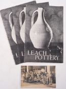 LEACH, Bernard : Three catalogues relating to the Leach Pottery, 1946 (2), 1952.