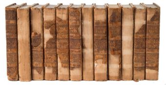 ( ANON ) A Selection of Old Plays : twelve volumes, half calf spines crumbling, 8vo, 1825.