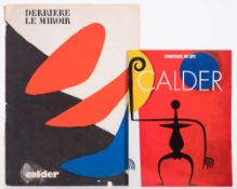 CALDER, Alexander - Derriere Le Miroir : Aime Maeght, Paris, illust, inc four original lithographs,