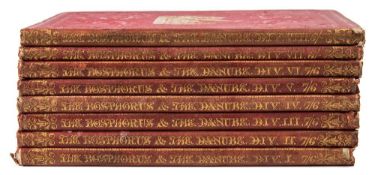 PARDOE, Julia - The Beauties of the Bosphorus : BEATTIE, William, The Danube : 8 vols, org.