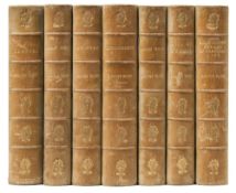 ELIOT, George : The Works, 7 vols, illust, half calf spines a bit dry, 8vo, Blackwood,