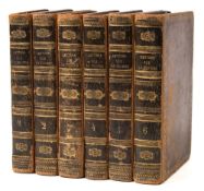 PERROT, A.M - (cartographer) 'Les Jeunes Voyageure' - six volumes, cont. calf, 8vo, 87 maps, 1821.