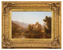 Attributed to John Wallace Tucker [1808-1869]- Hambrook, Bristol; a river scene,