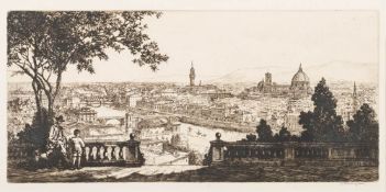 Kenneth Holmes [1902-1994]- Haven harbour,:- soft ground etching, signed in pencil in the margin,