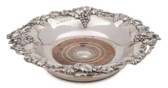 A Victorian silver coaster, maker Howard & Hawksworth, Sheffield,