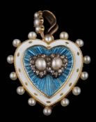 A 19th/20th century enamelled gold,