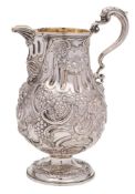 A Victorian silver jug, maker Charles Frederick Hancock, London,