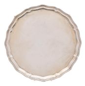 A George VI silver salver, maker Mappin & Webb, Birmingham,