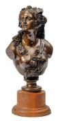 Jean-Baptiste Clesinger (French 1814-1883) A Bronze study of a Bacchante: dark brown patina,