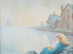 'Olio', 20th Century Italian- Solvieg's Dream,:- inscribed to reverse oil on panel, 27 x 35cm.