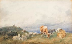 Sydney Goodwin [1867-1944]- Noon-day rest on The Sussex Coast,