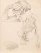 British School 20th Century, initialled N L- A folio group of 14 figure drawings,:- pencil,
