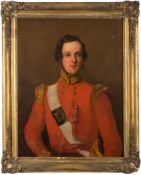 English School early 19th Century- Portrait of Colonel George Grimes, 2nd Bombay Grenadiers,