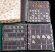 Two Muten albums of low value coinage including some silver: ( a lot)