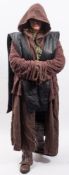A Star Wars Jedi replica costume:, comprising undergarments, cape, belt , trousers and boots,