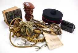 A collection of various militaria :, including MK 1 tank periscope,